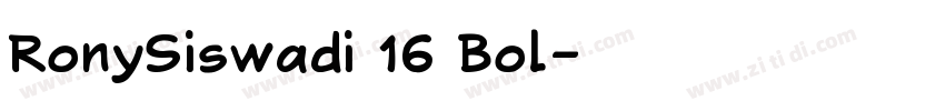 RonySiswadi 16 Bol字体转换